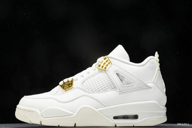 TBkick AQ9129-170 Jordan Gold 4 Metallic Retro 0801